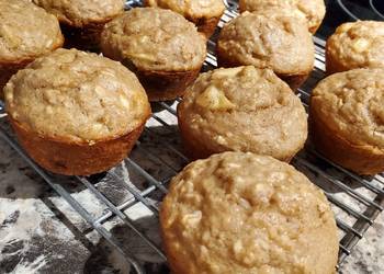 Easy Fast Cooking Apple Cinnamon Oatmeal Muffins Very Delicious