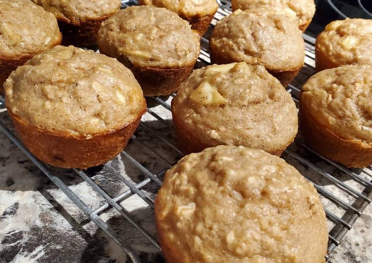 Recipe of Favorite Apple Cinnamon Oatmeal Muffins