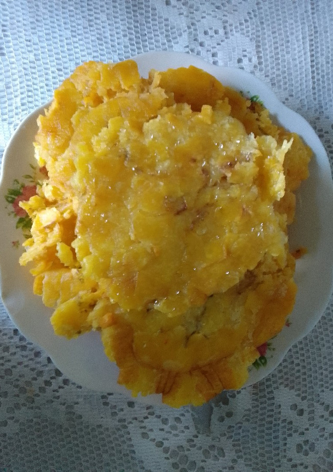 Una foto de Patacón costarricense, tostada o tostón 😍🤤