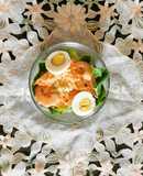 Ensalada de camarones con zanahoria