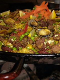 Una foto de Paella