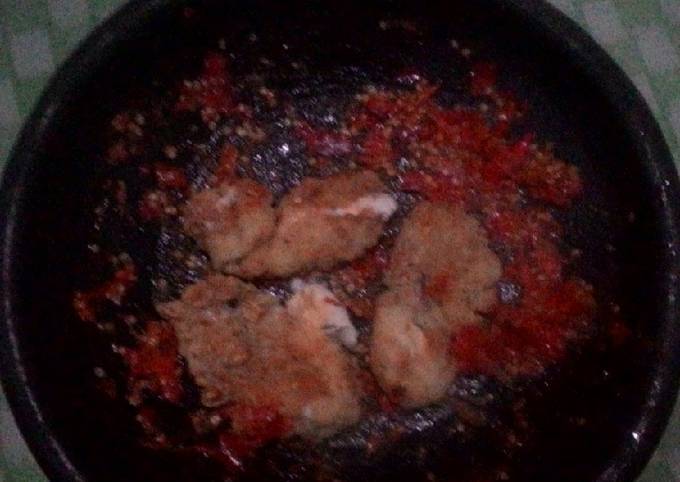 Ayam geprek home made