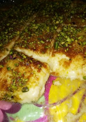 صورة لوصفة سميدة بالجبنة يمي يمي 😋😋