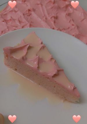 صورة لوصفة كيكة ماء الورد 🌸