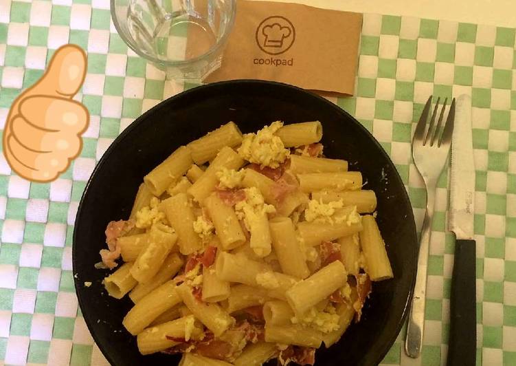 Carbonara di speck svuota frigo