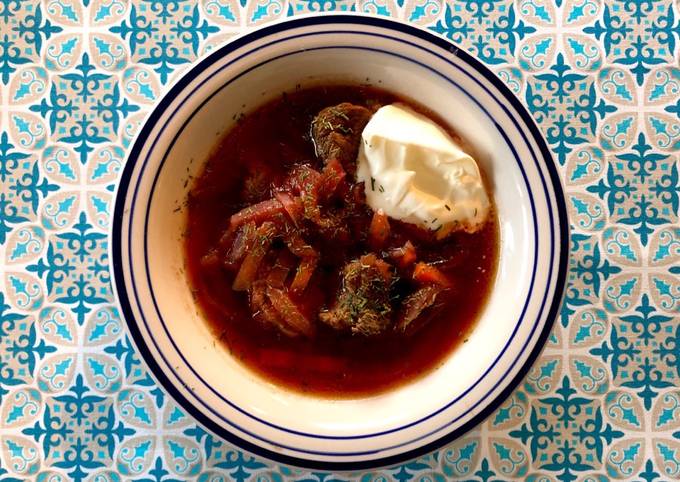 Borsch/Борщ (beet soup)