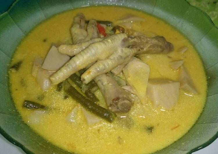 Lodeh ceker nangka muda