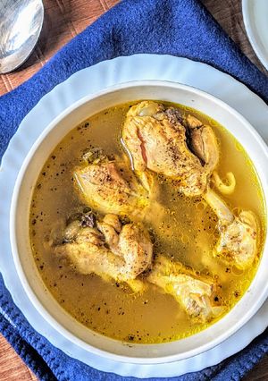 A picture of Chicken soup.