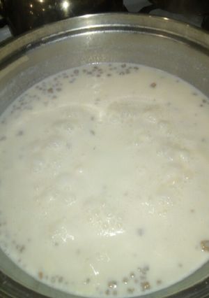Una foto de Un buen arroz con leche energizante maca peruana amarilla