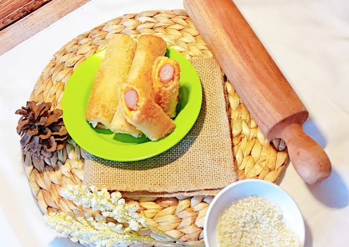 Roti Tawar goreng isi sosis keju (2)