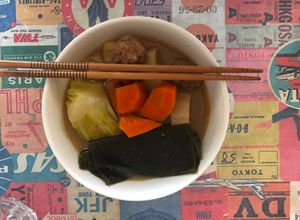 Una foto de Sopa tipo Oden japonés