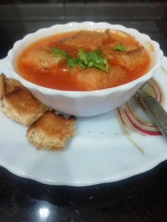 A picture of Instant Tomato Soup.
