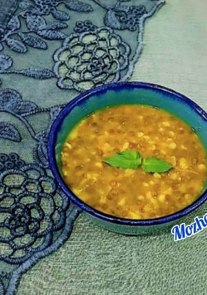 عکسی از دستور عدسی لعابدار با پودر شوفان 😋😍