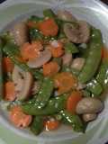 Tumis arcis+wortel+jamur saus tiram