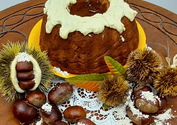 Ciambella alle castagne 🌰 🌰 con cioccolato bianco