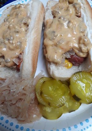 A picture of Cheesy Meaty Hotdog Sauce 2.
