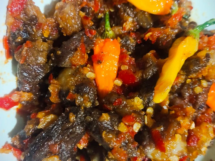 Cara Mudah Membuat Resep Balado daging sapi goreng yang Bisa Manjain Lidah