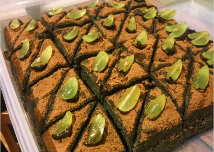 Cake Ketan Hitam Kukus No Margarin