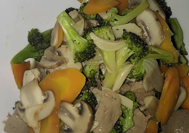 Resep Brokoli cah jamur saos teriyaki Anti Gagal