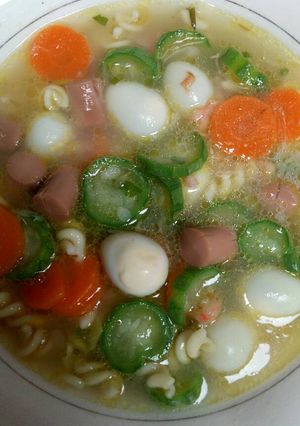 Foto resep Soup udang telur puyuh