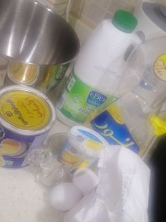 صورة لوصفة كيكة الكاسترد