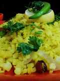Pohe (Indian Style Flattened Rice Recipe)A Popular Breakfast In Western India