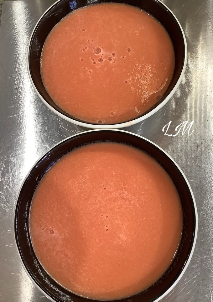 Una foto de Sopa fría de sandía
