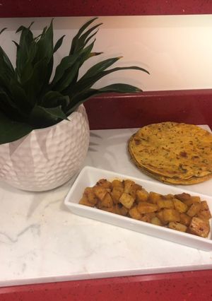 A picture of Potato Curry Dry (Koru Shaak).
