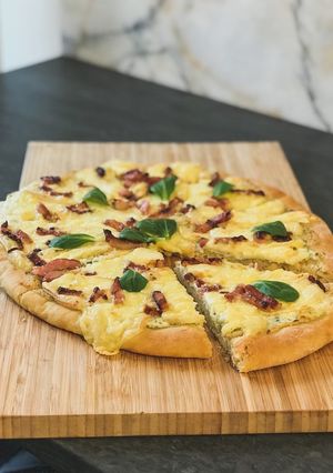 O poză a rețetei Pizza fondue.