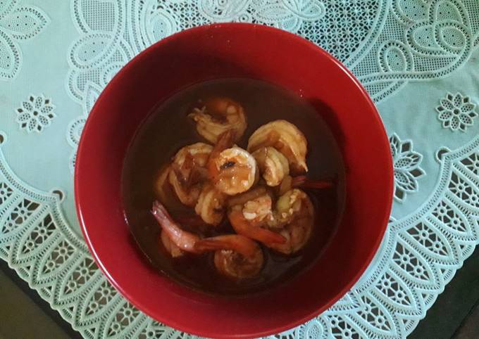 Udang saus rendang