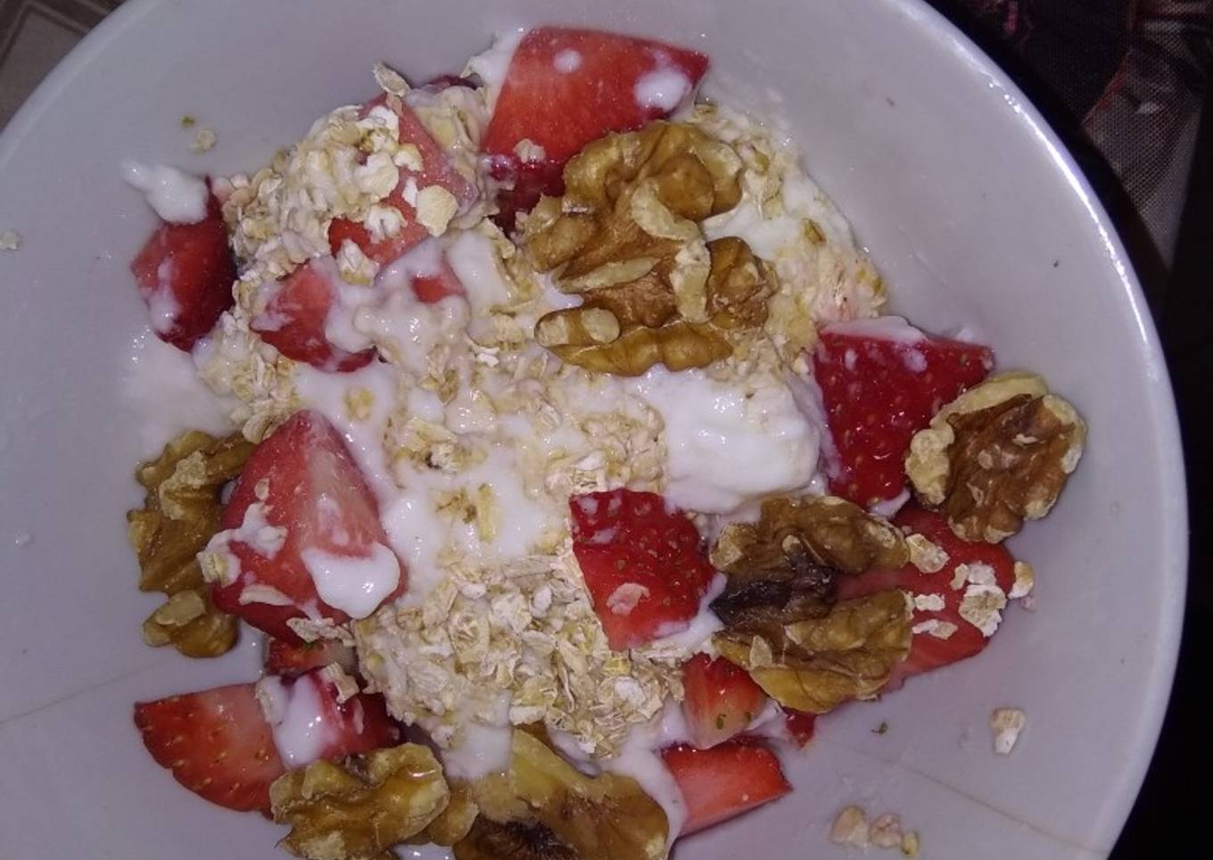 Desayuno fresas fit