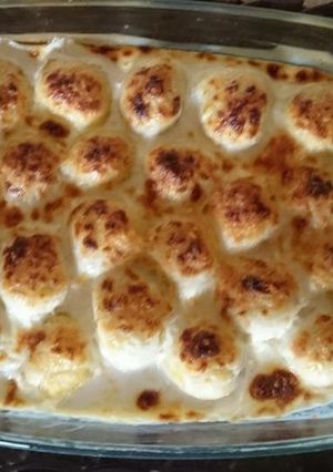 صورة لوصفة كرات البطاطا بالكريمه البيتيه 😋