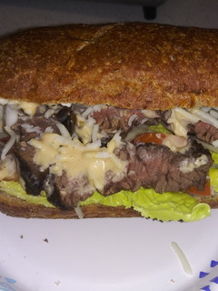 Una foto de Sandwich integral de asada