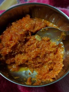 A picture of Gajar ka halwa.