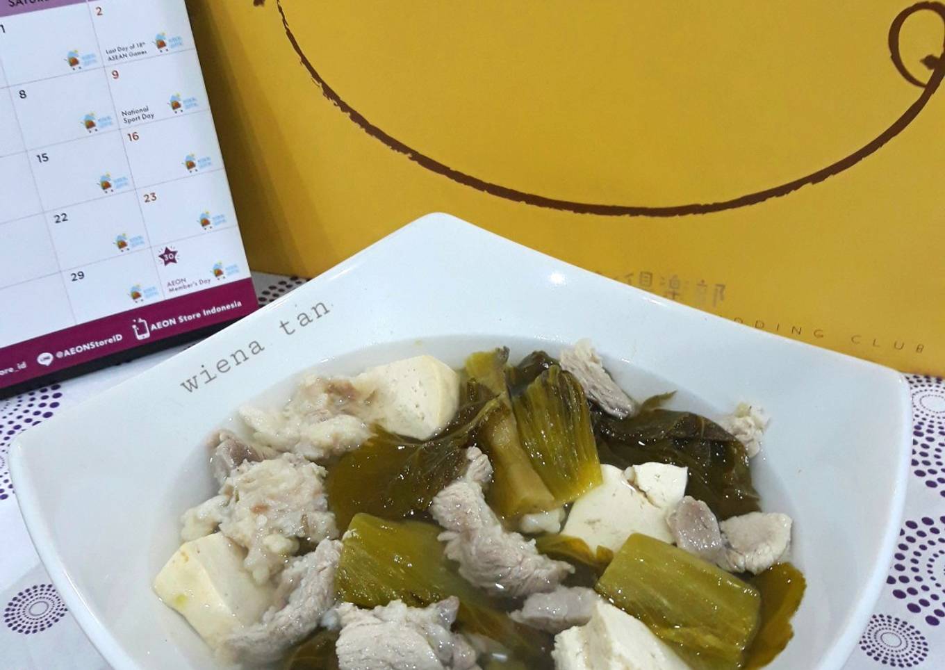 Sup Sayur Asin with Pork (non halal)