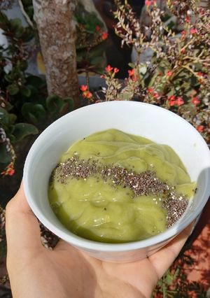 Hình của món Sinh tố bơ chuối.