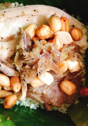 Hình của món Bánh Chưng Nhân Đậu Phộng.