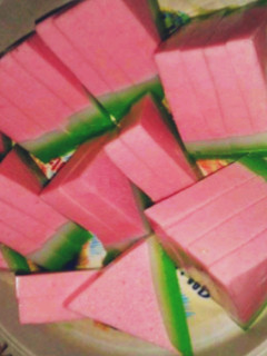 Foto resep Puding busa semangka