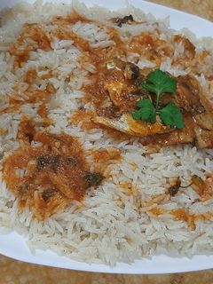 صورة لوصفة ارز بصلصة السردين
