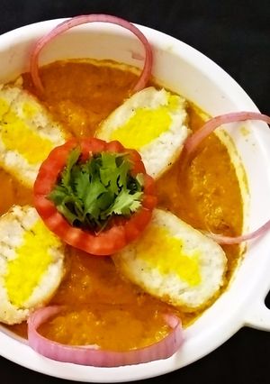 A picture of Vege egg curry.