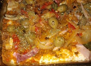 Una foto de Coca catalana salada