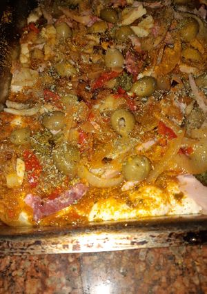 Una foto de Coca catalana salada