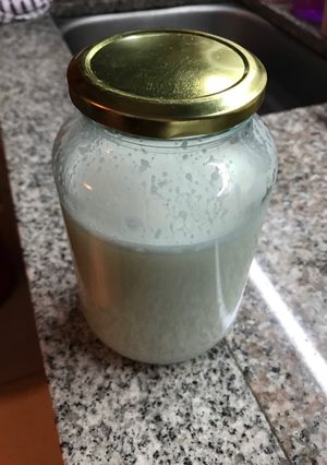 Una foto de Leche de almendra