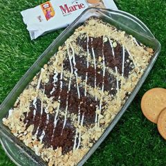 A picture of Marie biscuits dessert ❤❤.