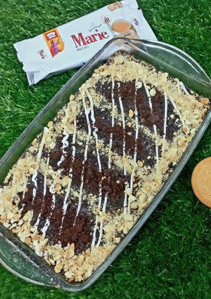 A picture of Marie biscuits dessert ❤❤.