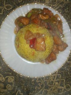 صورة لوصفة ارز بسمتي وفراخ وخلطه صينيه (اكله صيني)