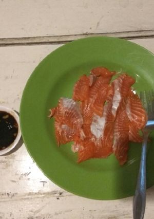 Foto resep Sashimi salmon