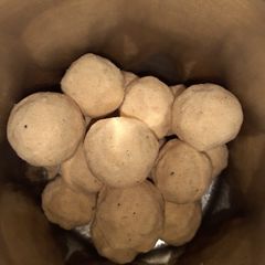 A picture of Daliya ladoo. #ladoorecipes.
