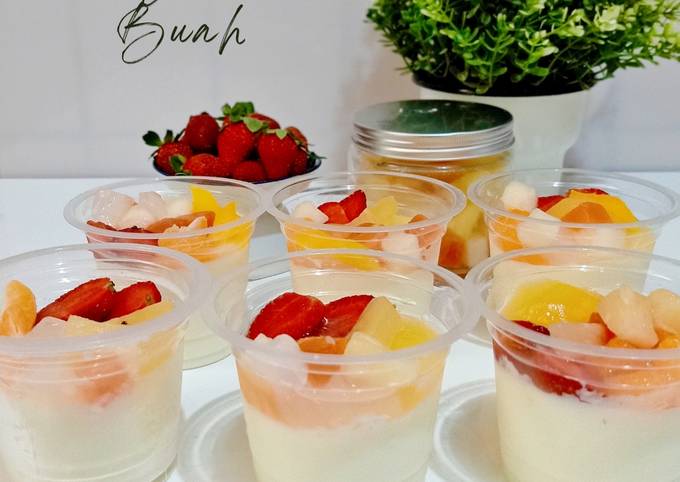 Resep Puding Sutra Buah, Lezat