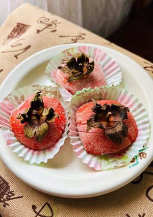 Hình của món Mochi hồng.